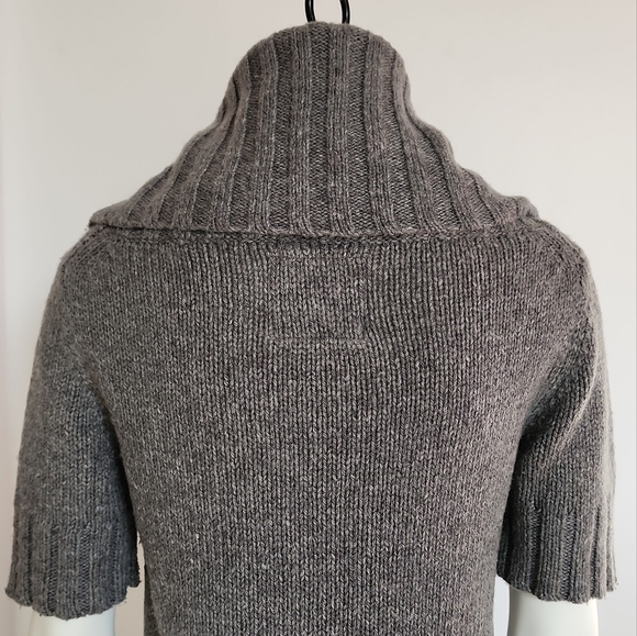 American Eagle Grey Cowl Neck Sweater - Picture 3 of 15